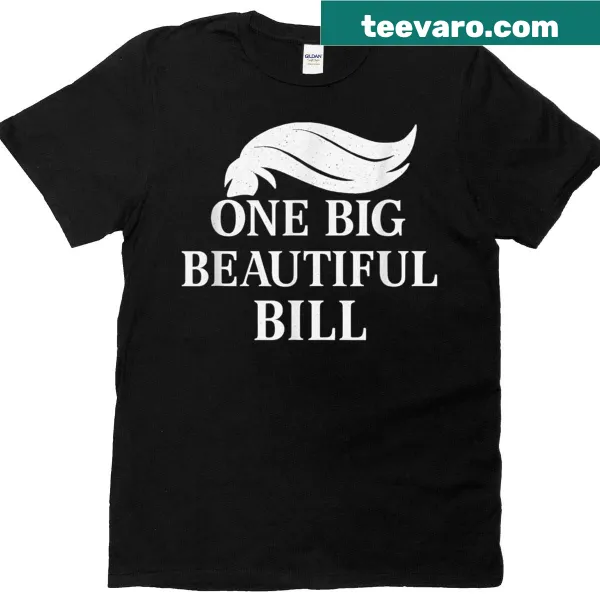 Playful political t-shirt with 'One Big Beautiful Bill Act Obbba' text