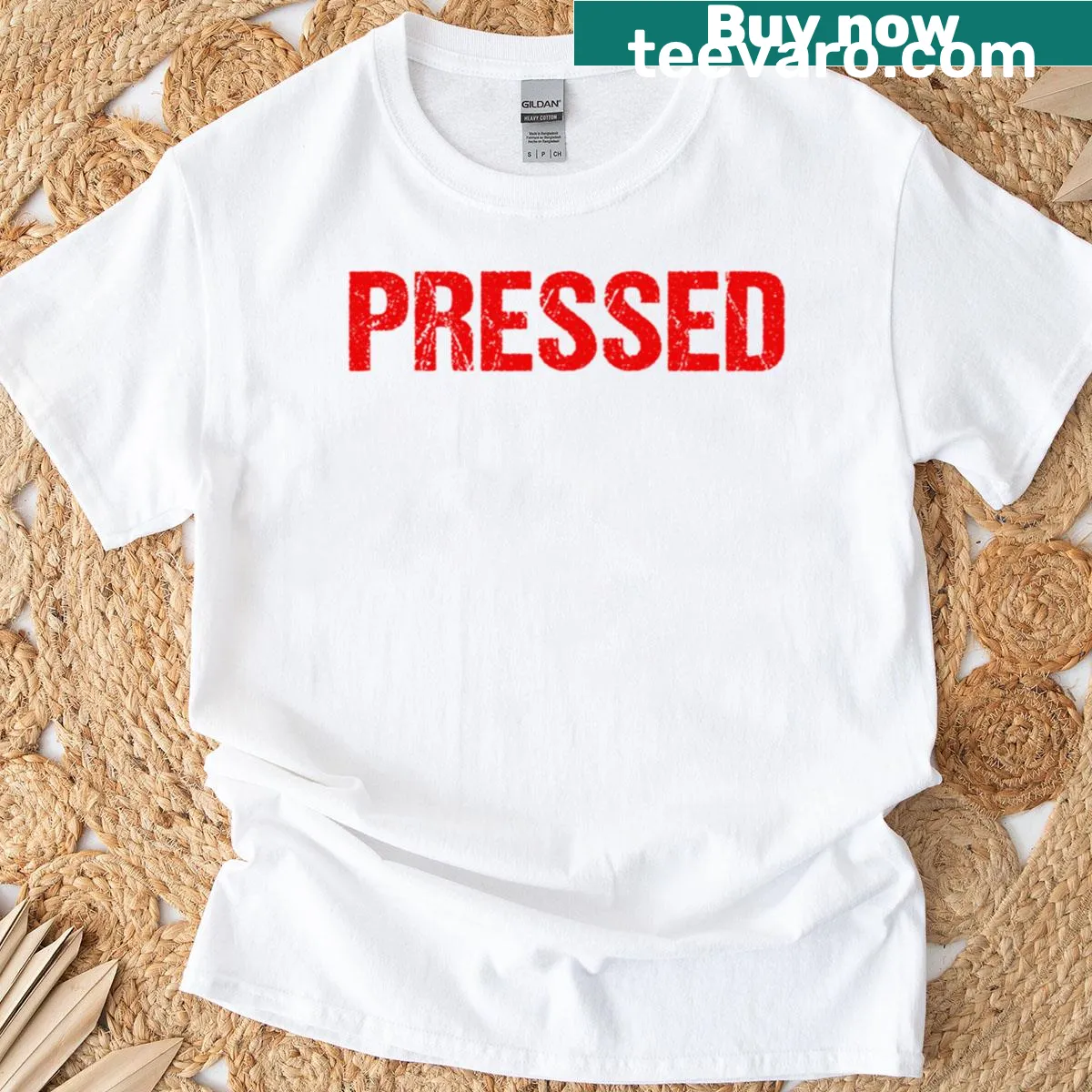 Simple yet impactful T-shirt with a striking design — on a men's t-shirt