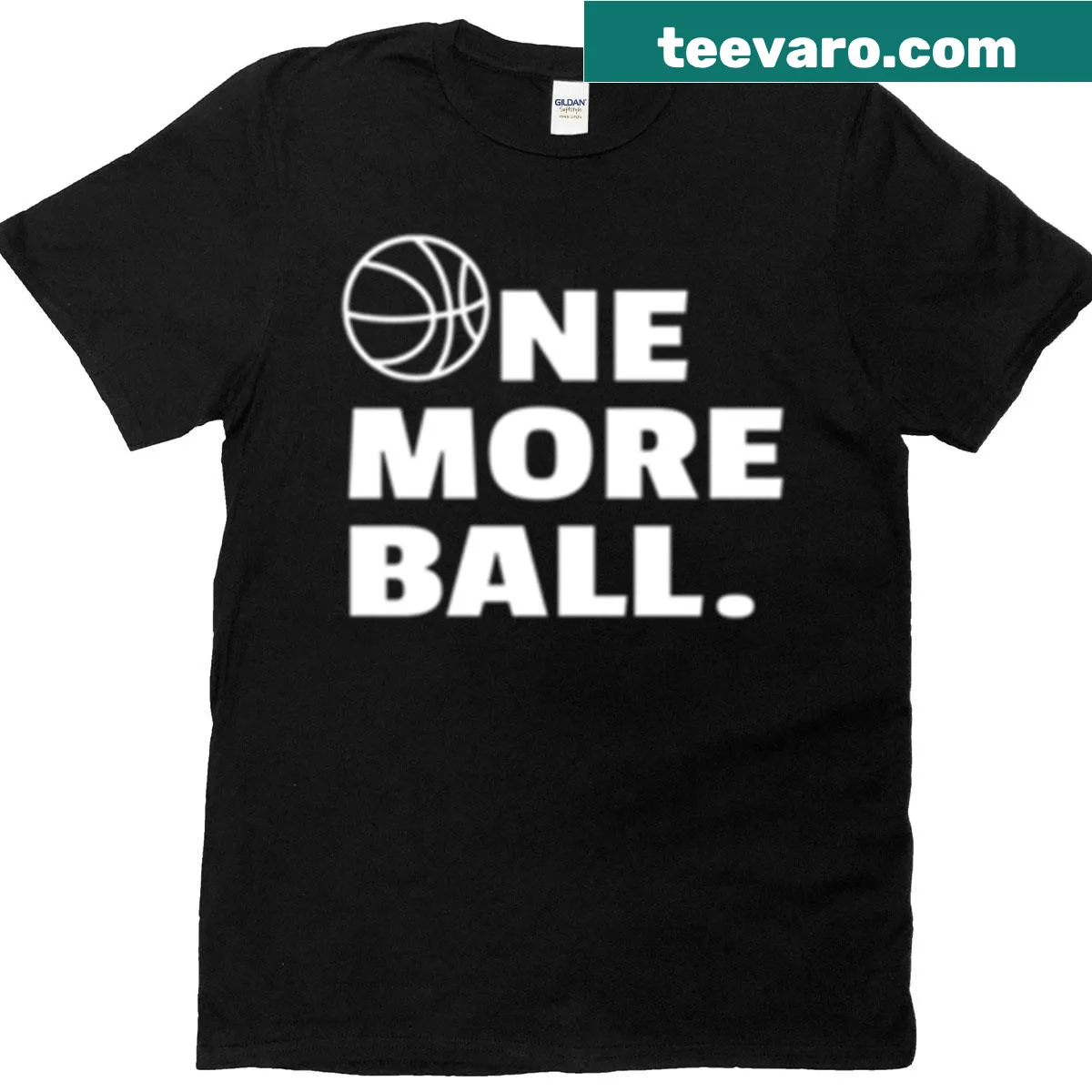 Minimalist basketball design with motivational quote — on a men's t-shirt