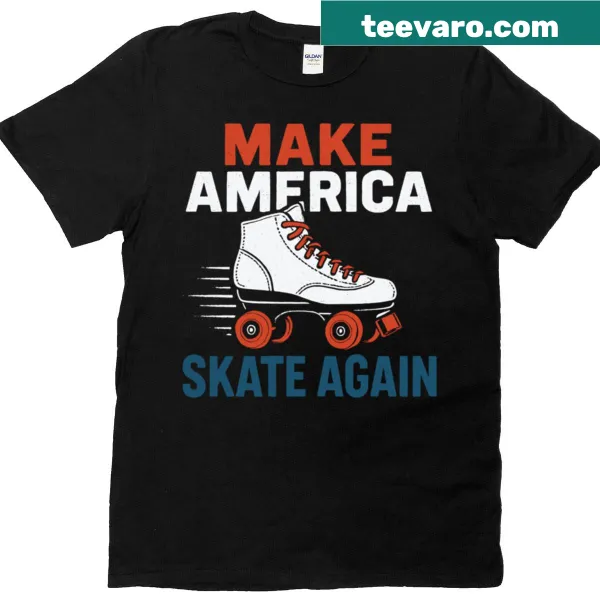 Vintage style roller skate graphic t-shirt