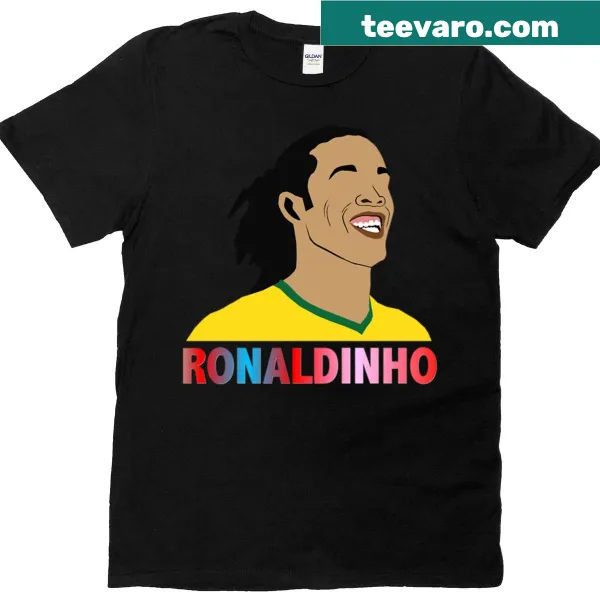 Illustration t-shirt of soccer legend Ronaldinho
