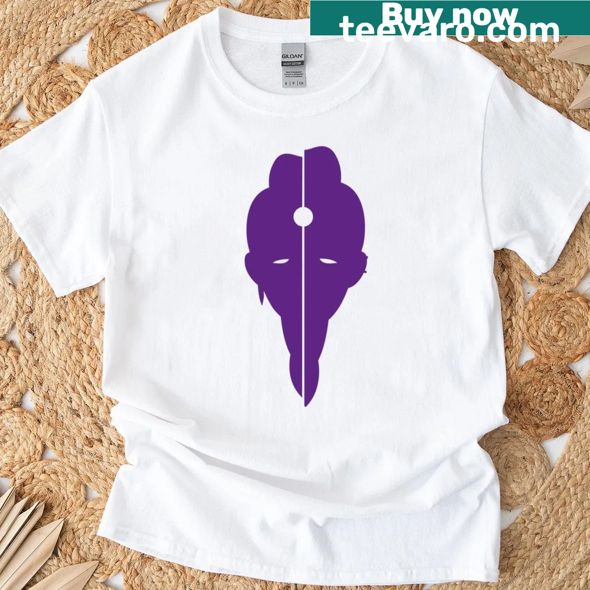 Stylish T-shirt featuring a Rumi-inspired emblem design. — on a men's t-shirt
