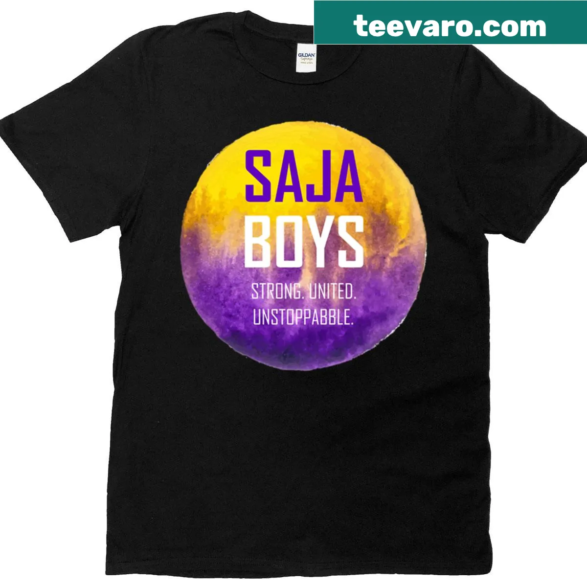 Classic t-shirt with strong united design — on a men's t-shirt