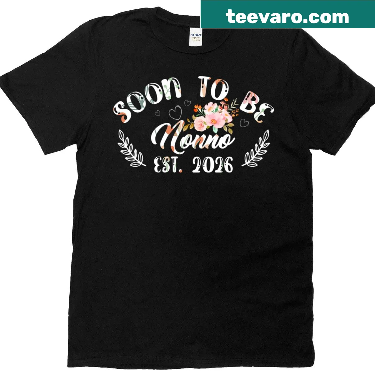 T-shirt celebrating upcoming grandparenthood with whimsical text — on a men's t-shirt