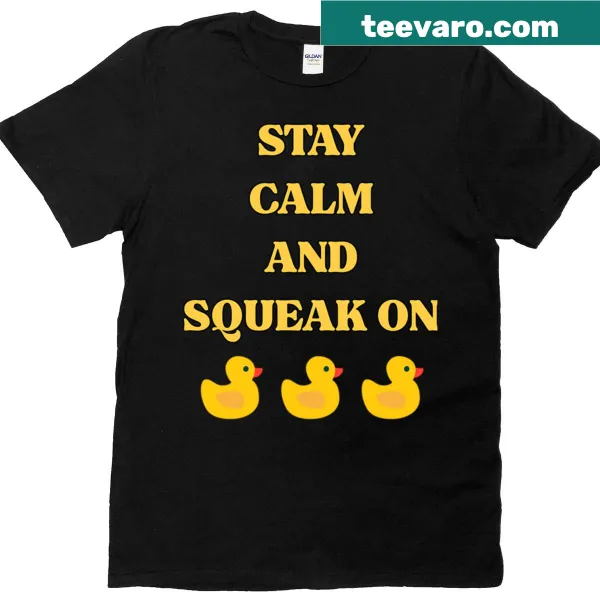Illustration of a trio of rubber ducks on a T-shirt