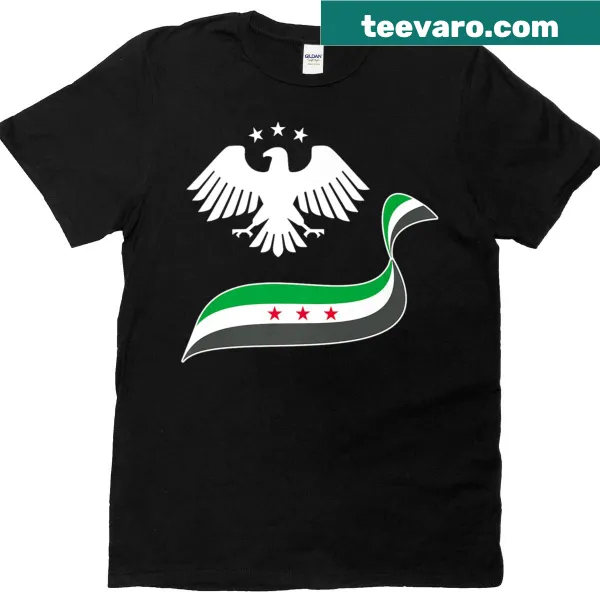 Syria flag and logo T-shirt representing freedom