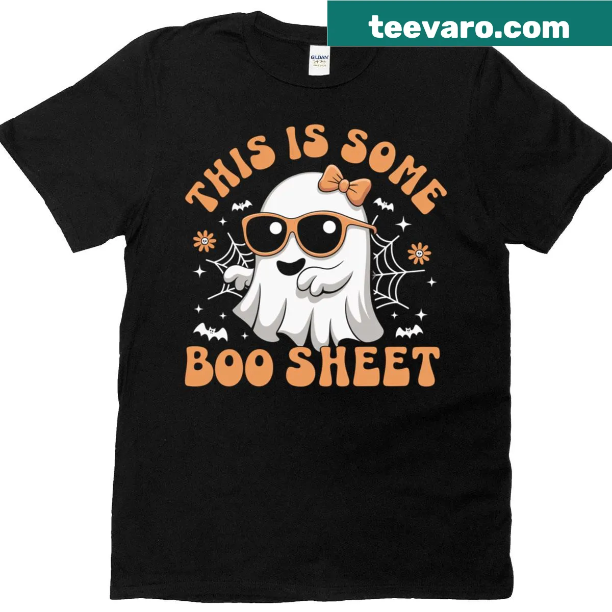 Cute ghost graphic for Halloween fun — on a men's t-shirt