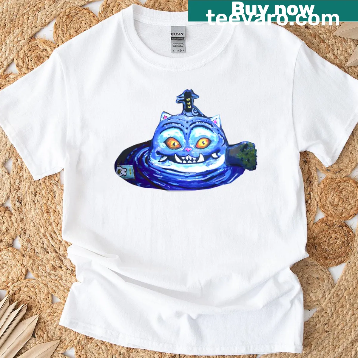 Whimsical cartoon design with Kpop and fantasy elements — on a men's t-shirt