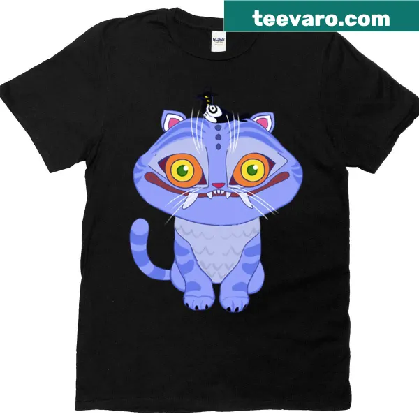Kpop-themed t-shirt featuring Tiger Magpie and demon hunters