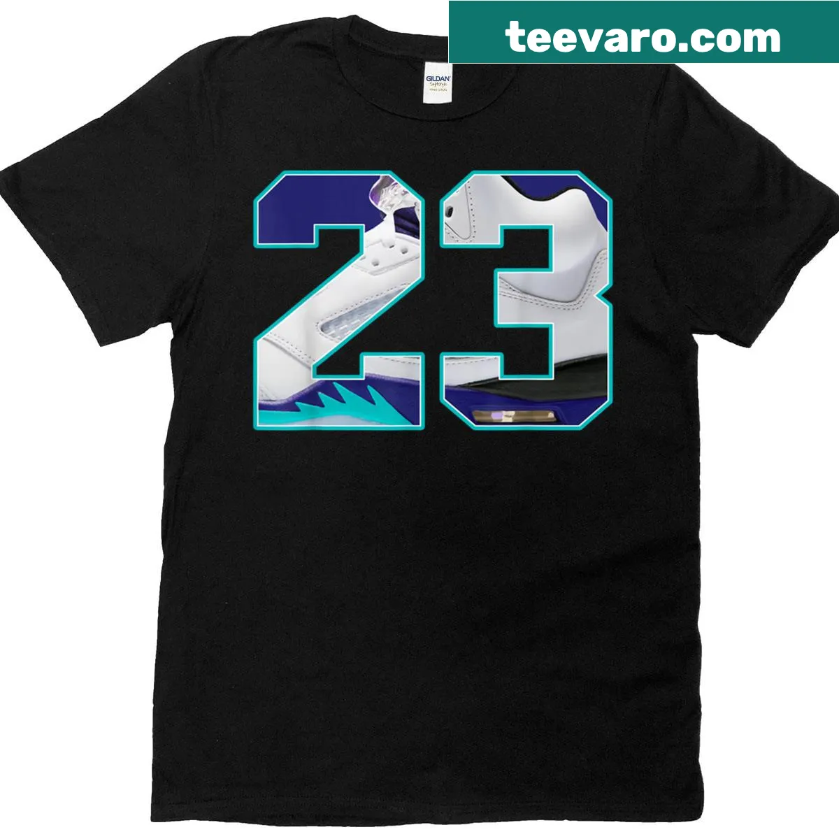 Sporty t-shirt with 'Trust None' and Number 23 graphic — on a men's t-shirt