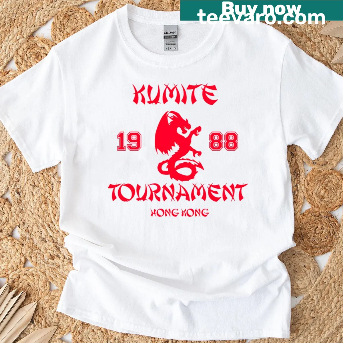 Vintage-style T-shirt celebrating 1988 action movies with nostalgic graphics — on a men's t-shirt