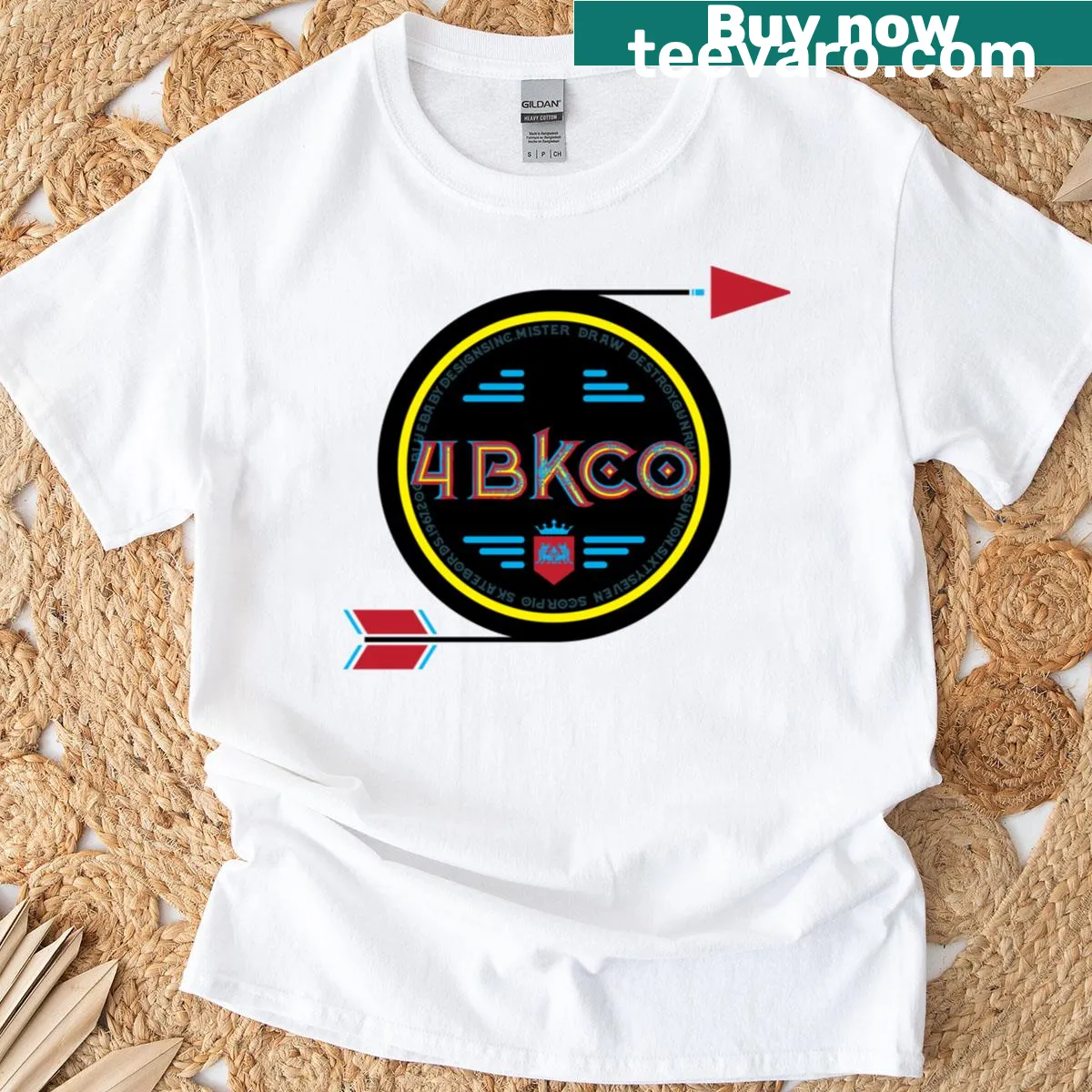 Graphic Arrow T-shirt with dynamic design emphasizing movement. — on a men's t-shirt