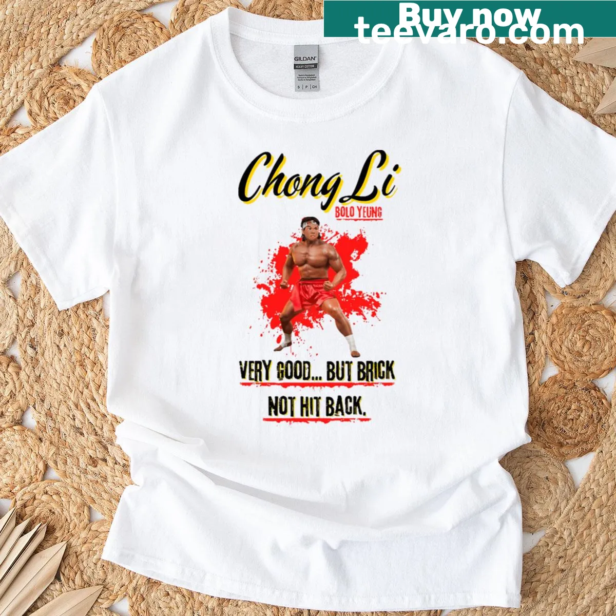 Retro T-shirt featuring classic 90s movie imagery — on a men's t-shirt