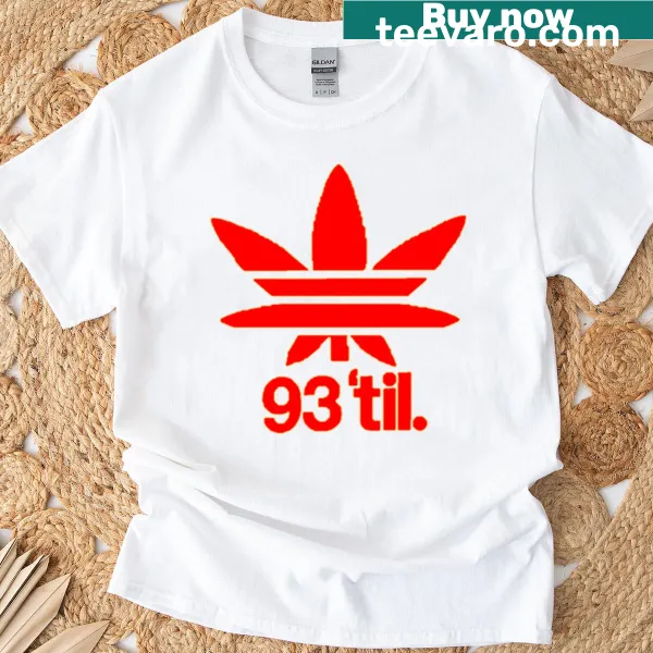 Vintage-style T-shirt with '93 Til' typography design