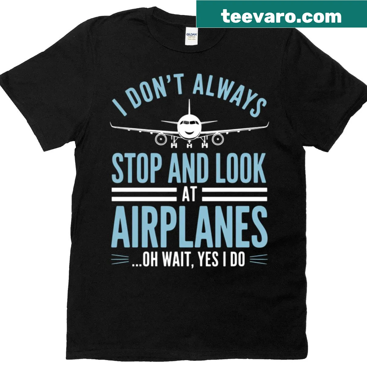 T-shirt featuring an aviation-themed illustration for plane lovers — on a men's t-shirt