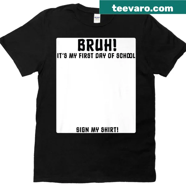 Funny first day of school T-shirt with humorous text