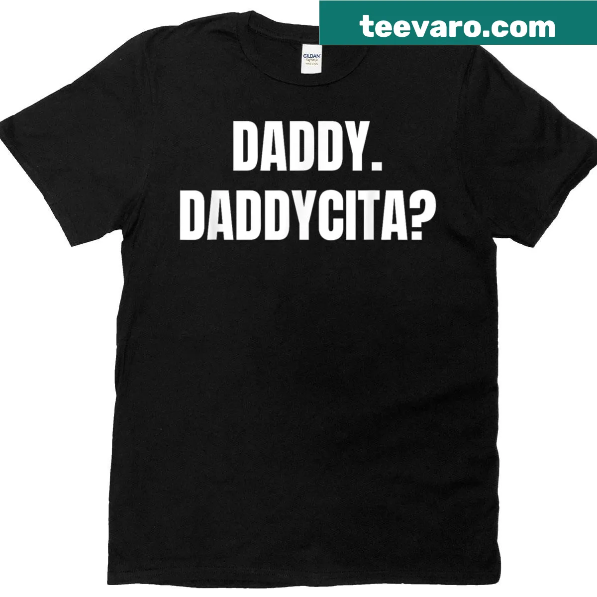 Funny t-shirt with 'Daddy Daddycita' humorous saying for dads. — on a men's t-shirt