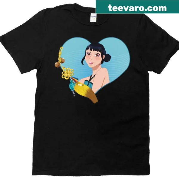 Demon Hunter Zoey graphic T-shirt for gaming enthusiasts.