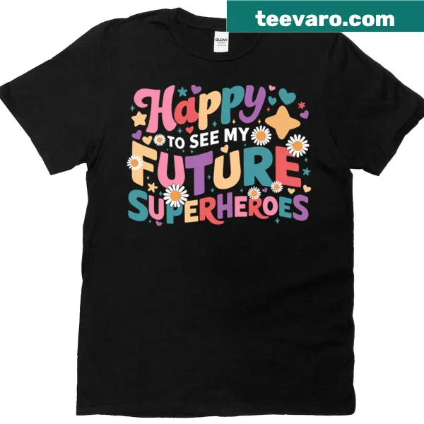 T-shirt with 'First Day of School' text for teachers