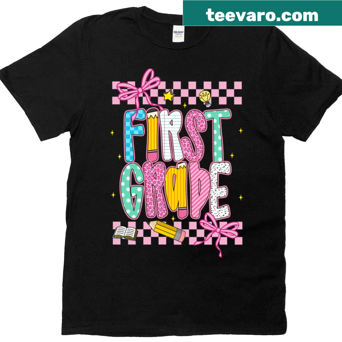 T-shirt designed for first-grade teachers welcoming back to school. — on a men's t-shirt
