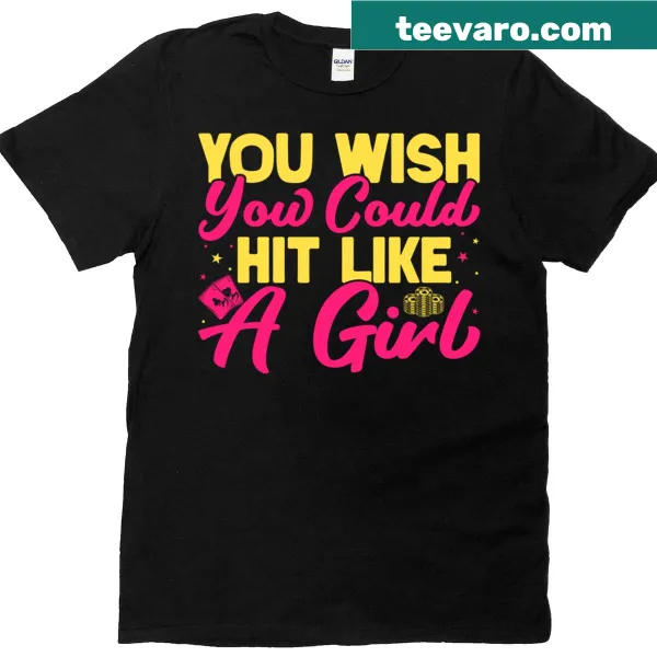 T-shirt with humorous gambling-themed text