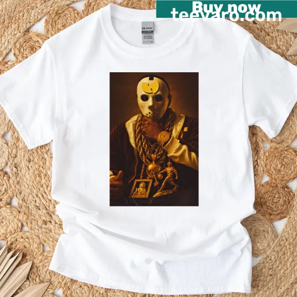 Bold graphic T-shirt featuring Ghostface Killah's throne design