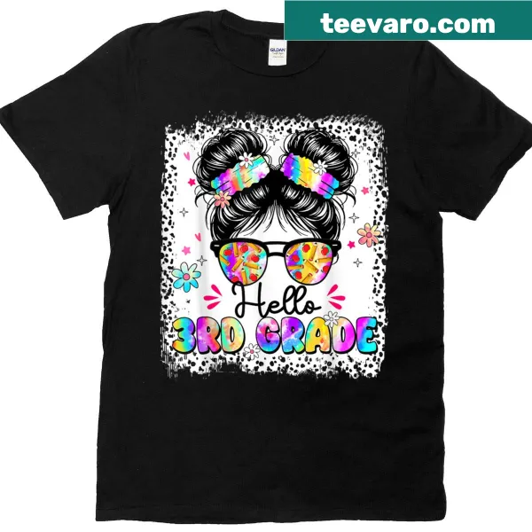 Cute cartoon design for 3rd graders on T-shirt