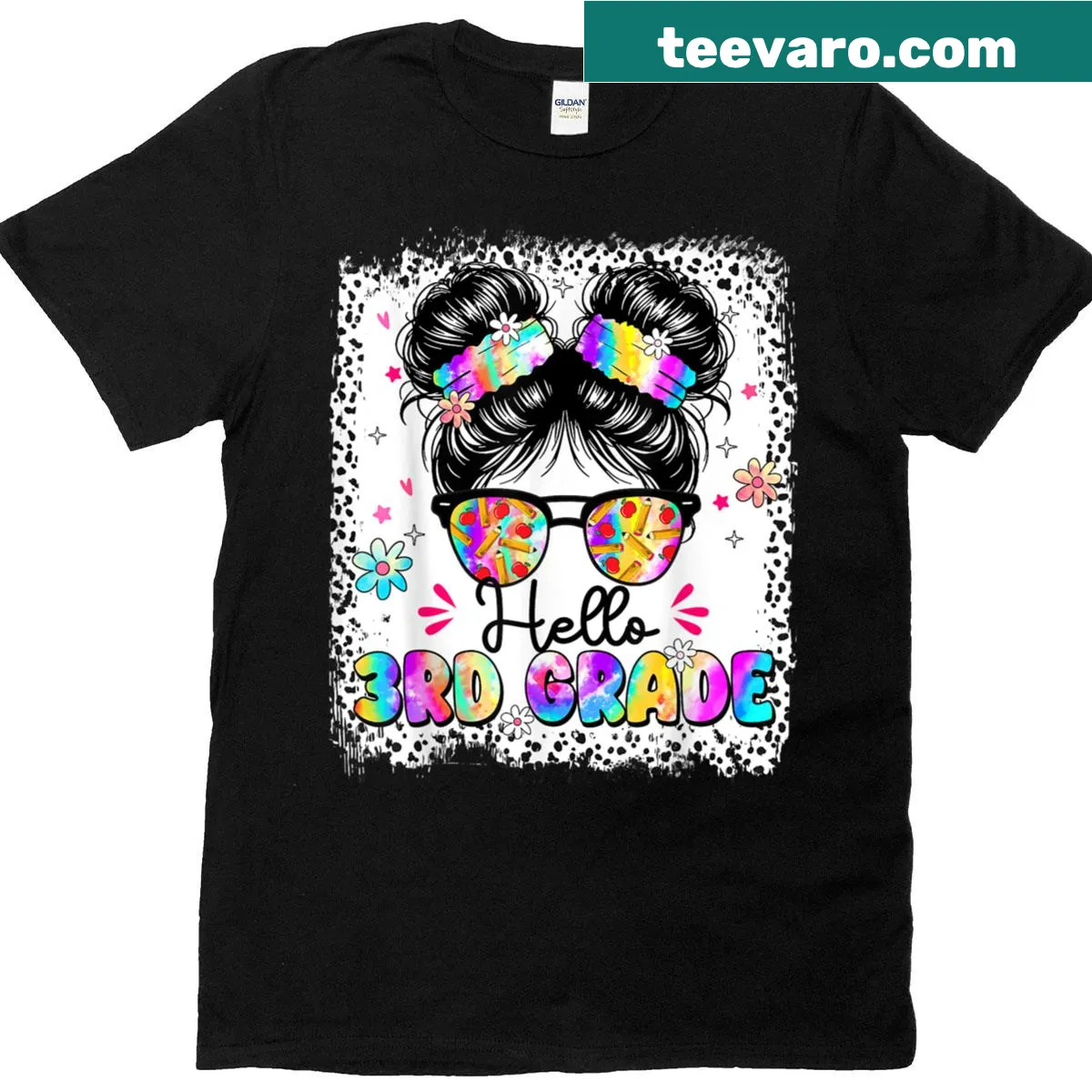 Cute cartoon design for 3rd graders on T-shirt — on a men's t-shirt