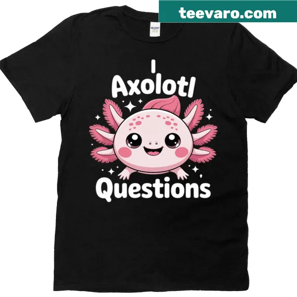 Kawaii axolotl toddler t-shirt featuring cute design and playful words