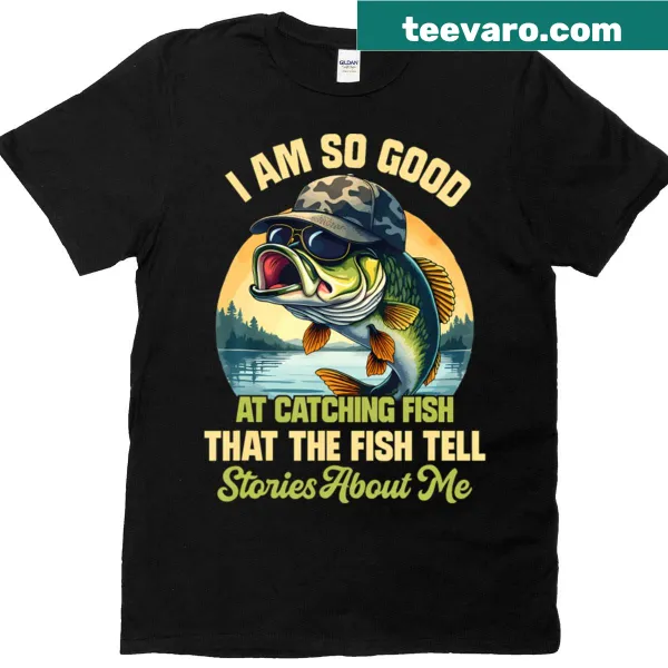 Funny T-shirt for fishing enthusiasts with humorous text