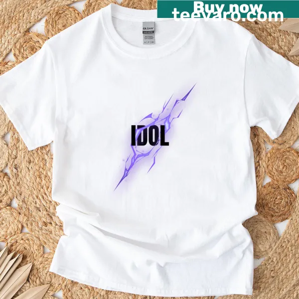 Charming illustration on t-shirt about being an idol