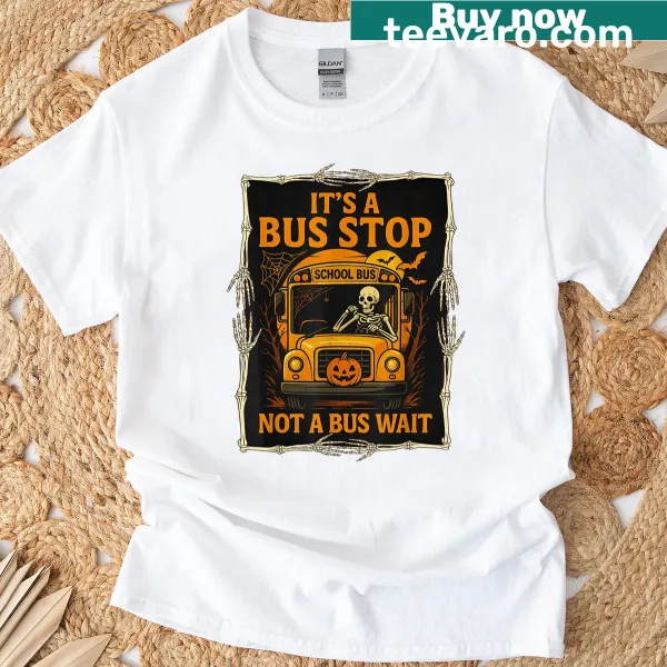 Funny Halloween shirt for bus drivers with humorous text