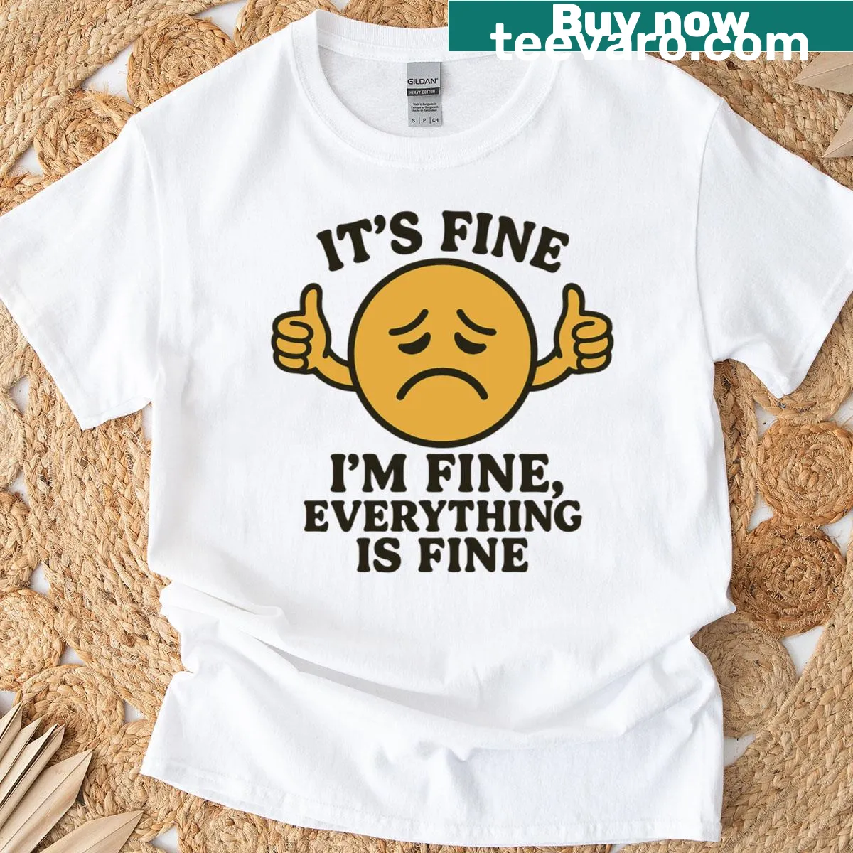 Humorous phrase design on a casual T-shirt — on a men's t-shirt