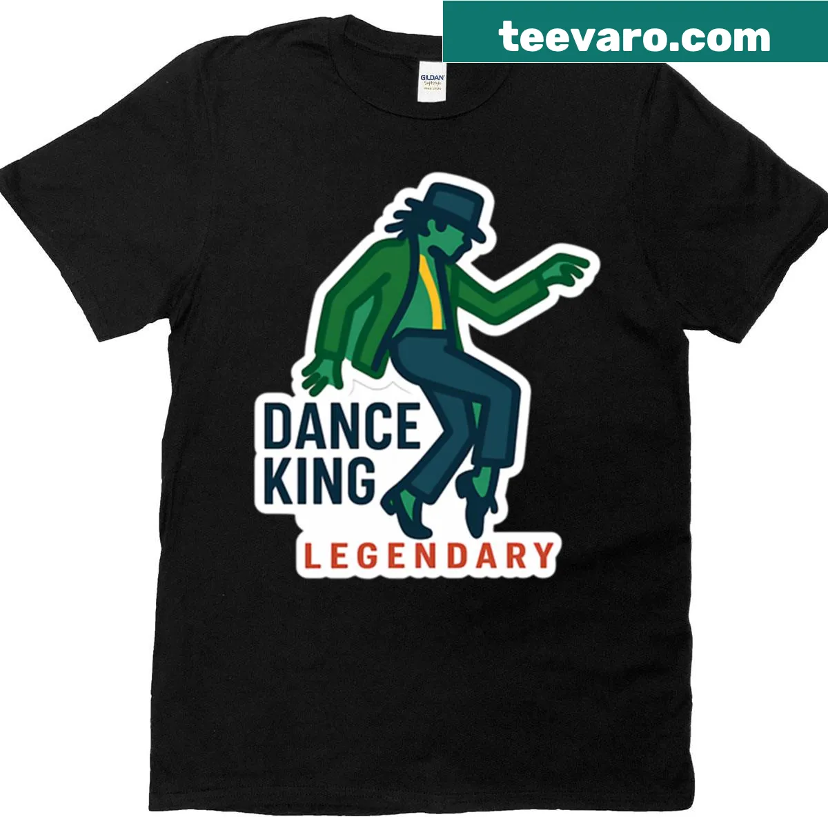 Silhouette of a dancer on a T-shirt for dance lovers — on a men's t-shirt