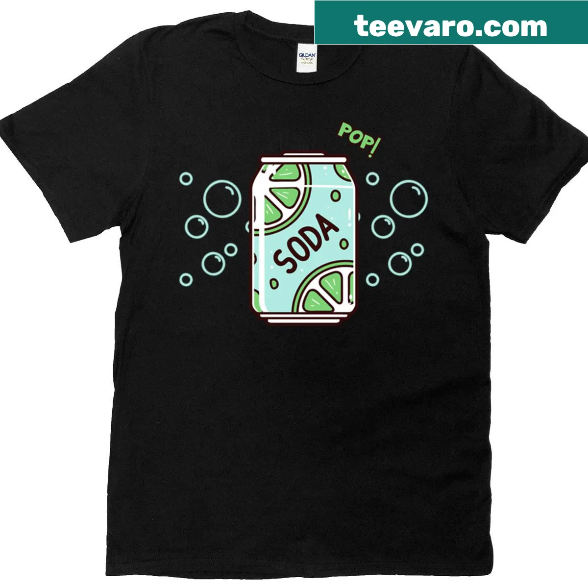 Cute soda pop graphic on a fun t-shirt — on a men's t-shirt