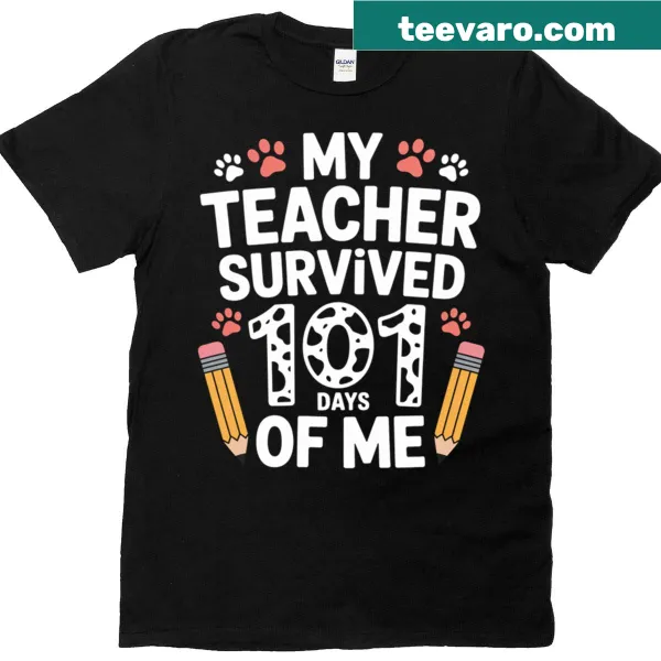 Illustration of a Dalmatian with a humorous text for teachers