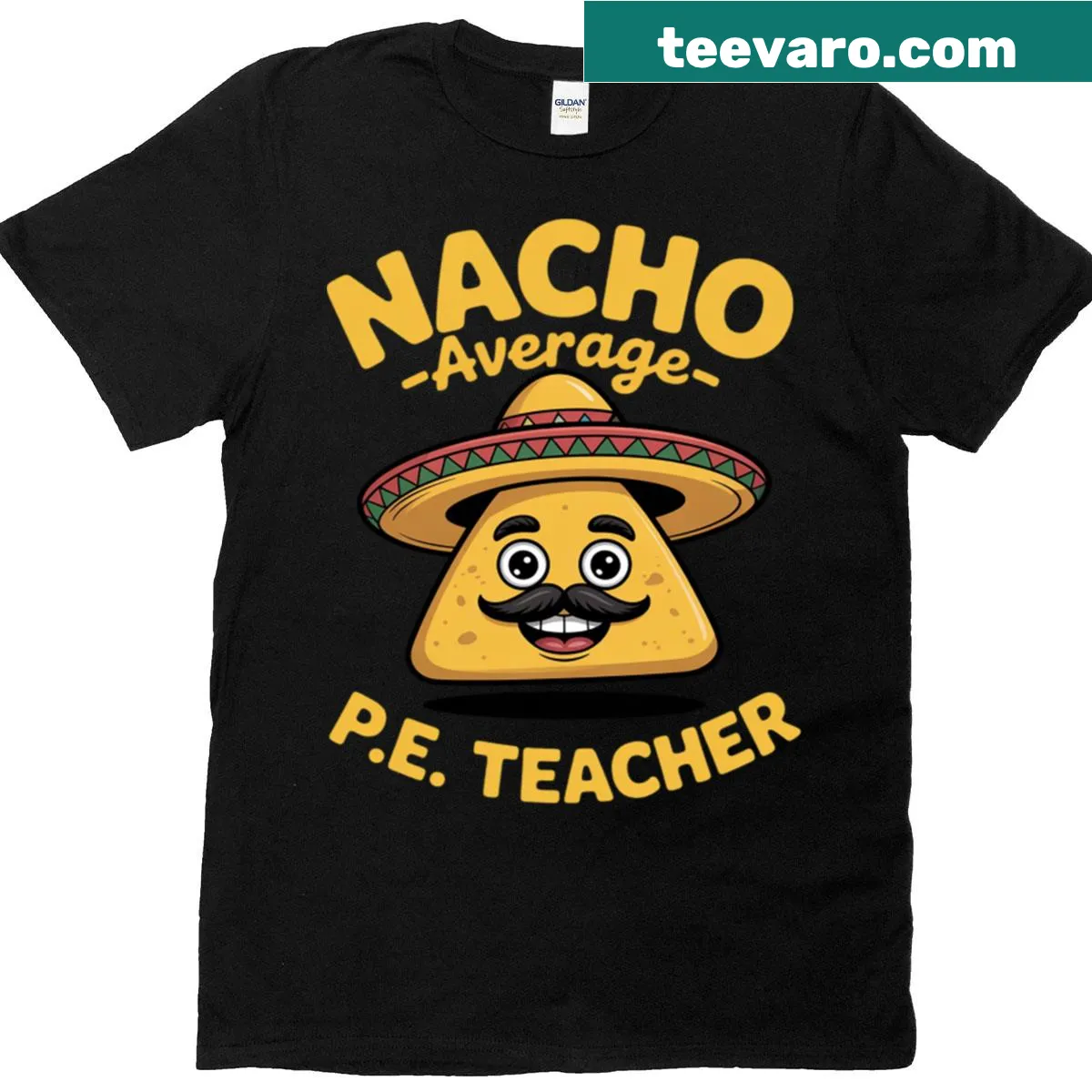 Mexican-themed PE teacher t-shirt with humor — on a men's t-shirt
