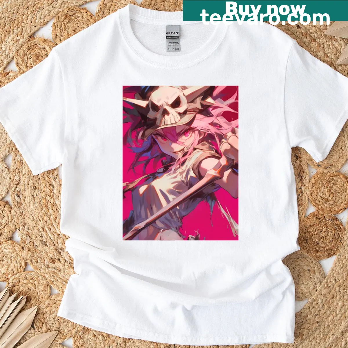Edgy Nonon Jakuzure Kill La Kill graphic T-shirt — on a men's t-shirt