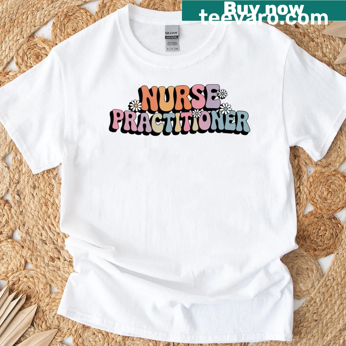 Text design appreciating women nursing students on t-shirt — on a men's t-shirt
