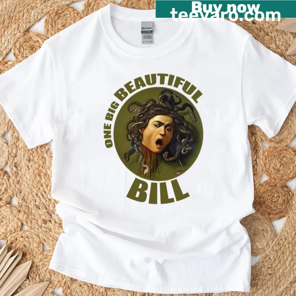 Political meme art featuring Medusa in a humorous design