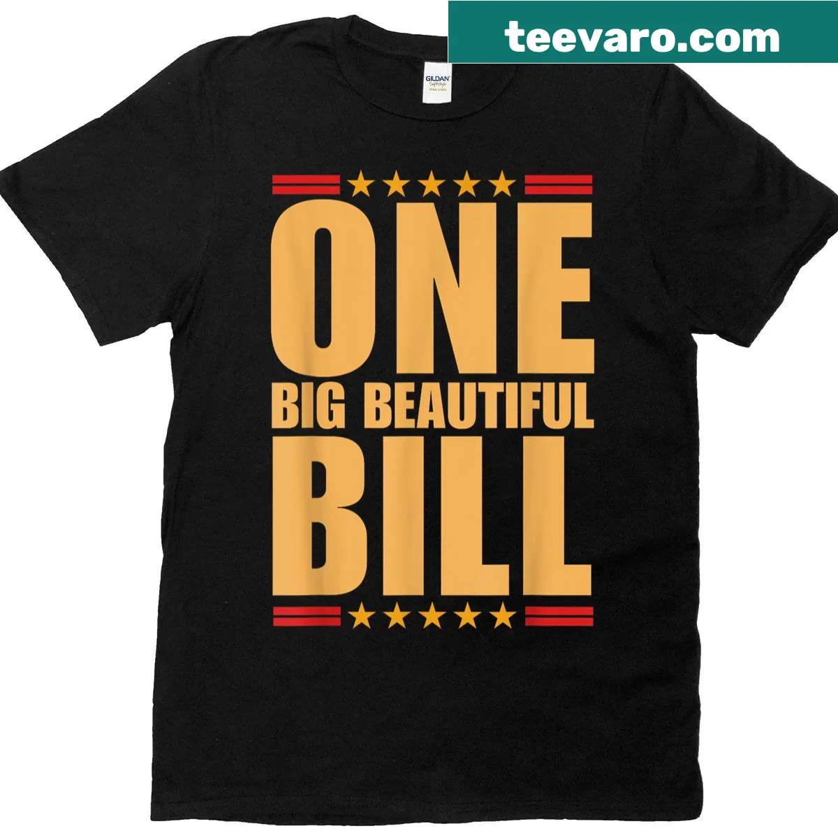 Funny mom t-shirt with 'One Big Beautiful Bill' design — on a men's t-shirt