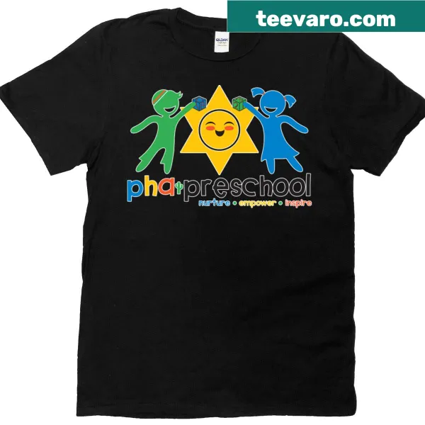 Large design featuring the letters A and E on a T-shirt
