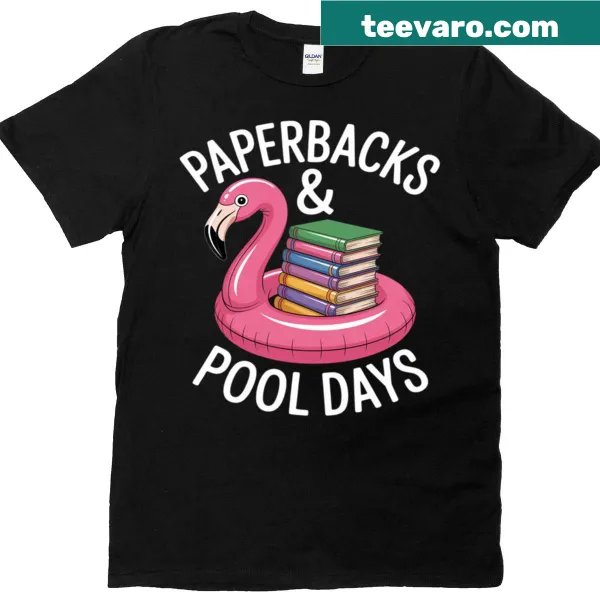 Flamingo and book graphic for summer reading lovers