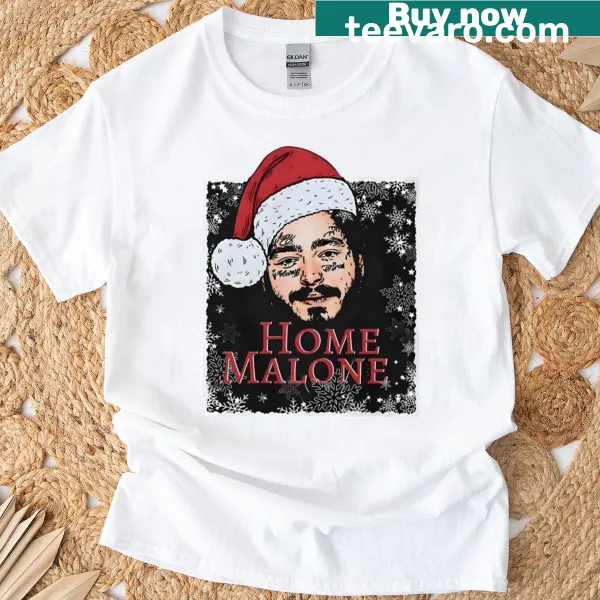 Post Malone themed Home Alone t-shirt with playful design