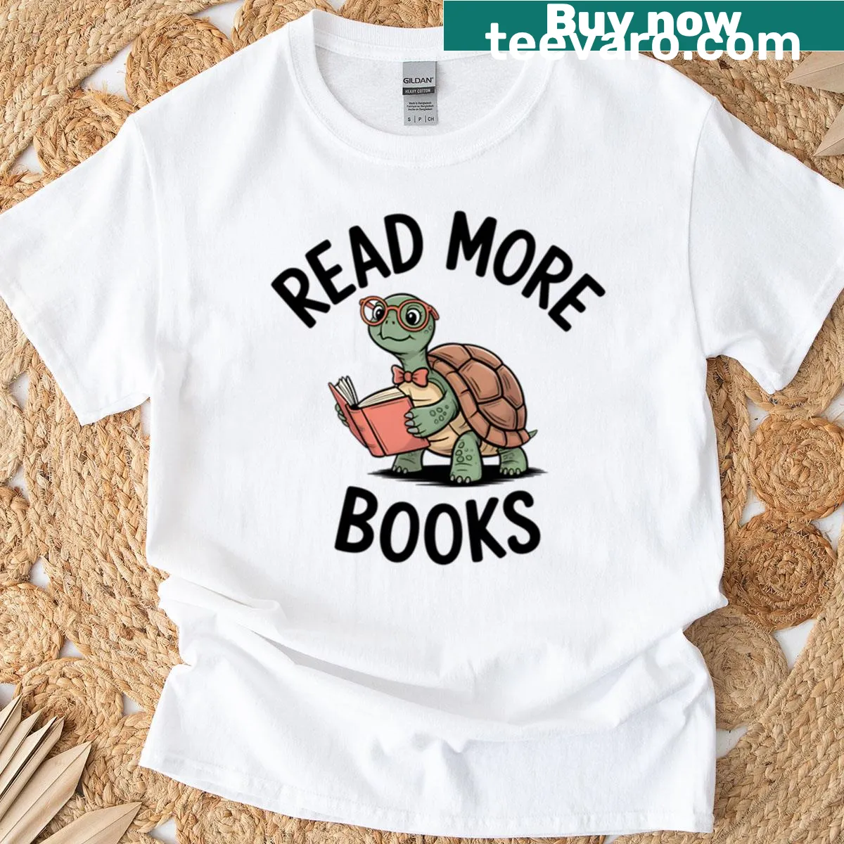 Oversized T-shirt with the phrase 'Read More Books', perfect for book lovers — on a men's t-shirt