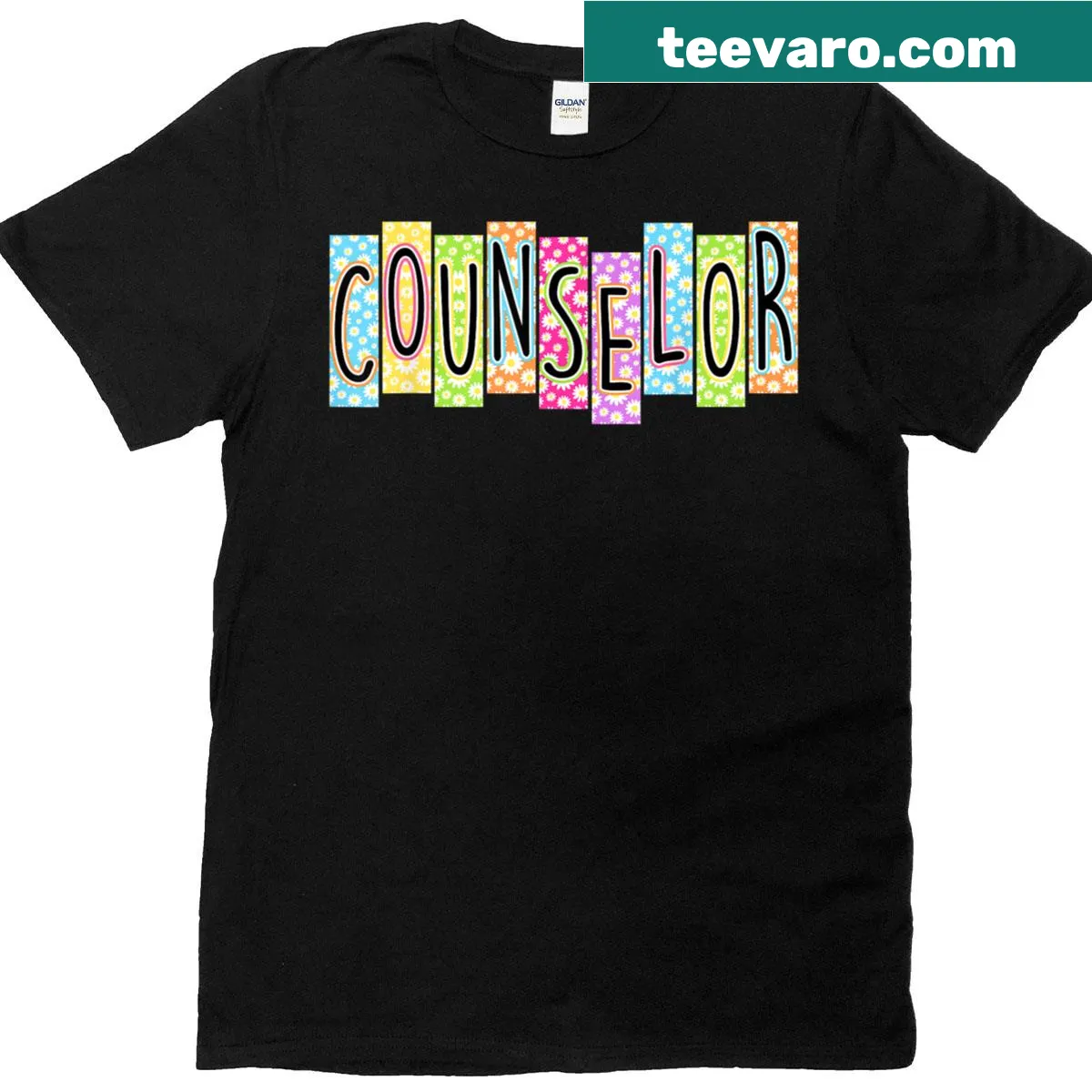 Back to school graphic T-shirt with a retro counselor theme — on a men's t-shirt