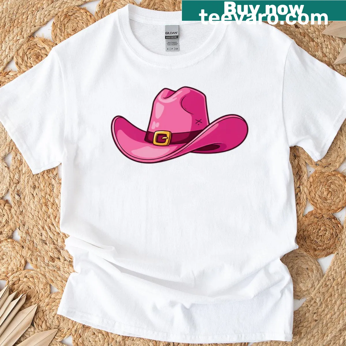 Bold rodeo-themed graphic on a western-inspired t-shirt — on a men's t-shirt
