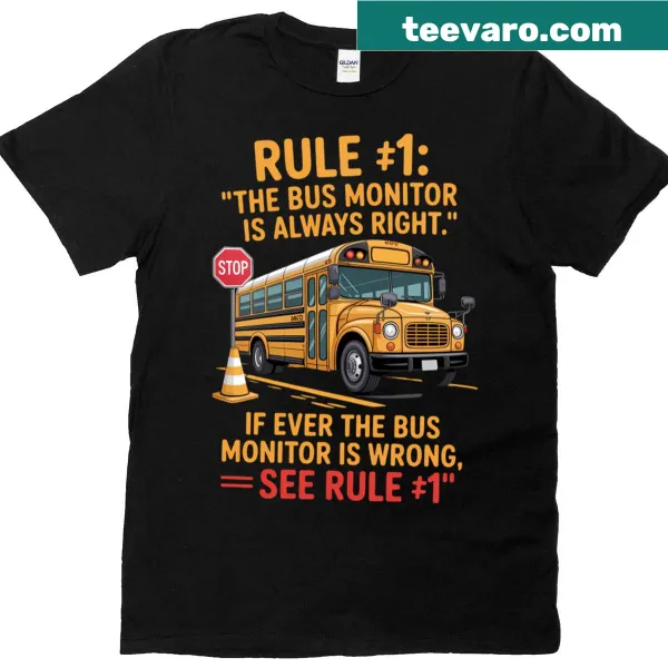 T-shirt celebrating school bus monitors and their role