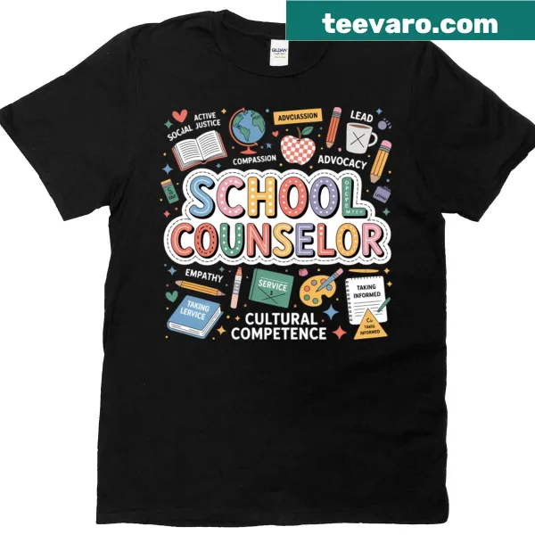 Teacher appreciation shirt for school counselors with uplifting message