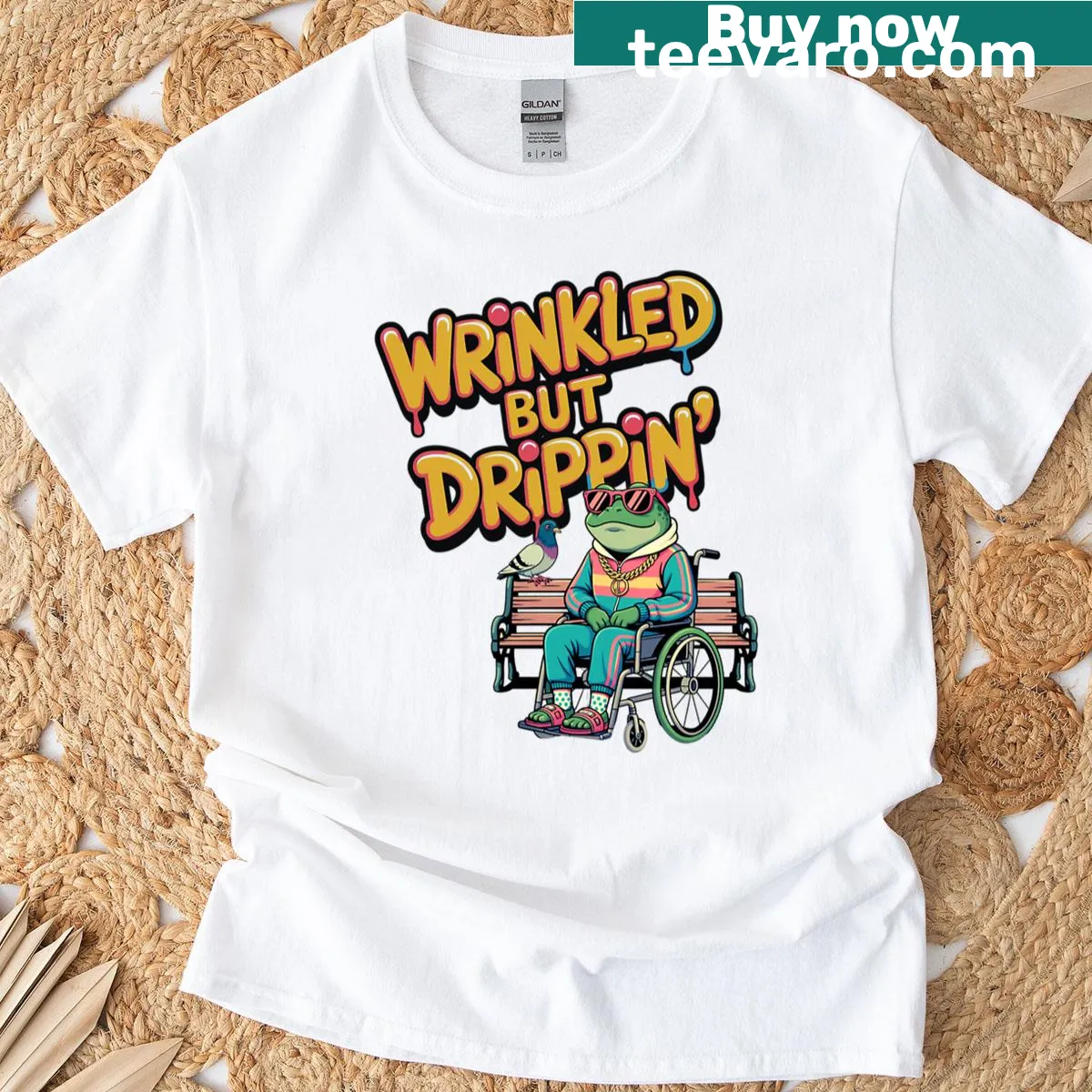 Funny t-shirt with humorous text about a botched circumcision — on a men's t-shirt